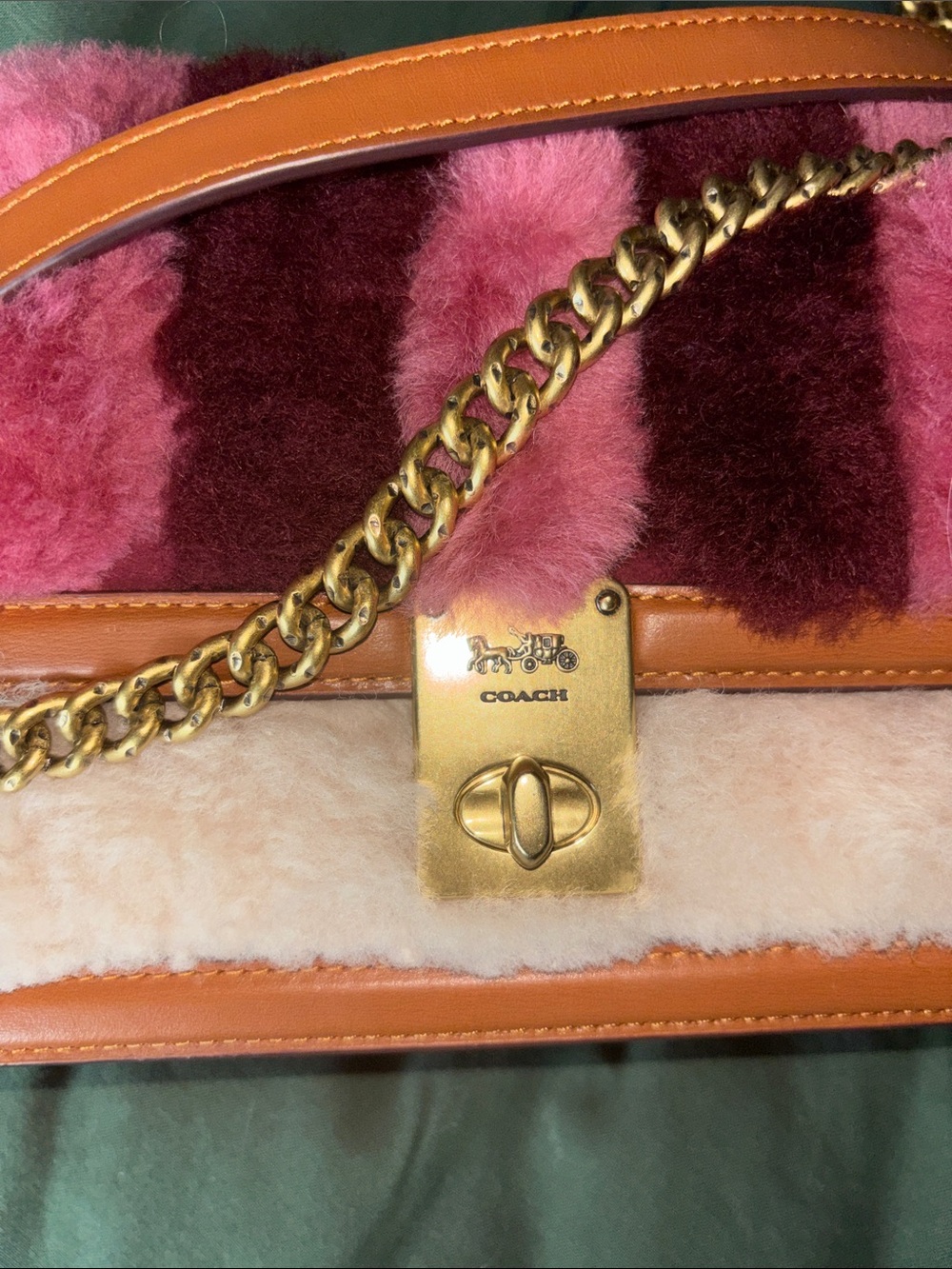 Coach Shearling Hutton Pink - Picture 6 of 10